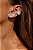 Brinco Ear Cuff Azura Cristal- Banhado em Ródio Branco - Imagem 3