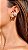 PIERCING FAKE ENCAIXE CRAVEJADO  - BANHADO NO RÓDIO BRANCO - Imagem 2