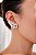 Brinco Noiva Ear Cuff Pérola Cravejado - Banhado em Ródio Branco - Imagem 3