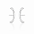 Brinco Ear Hook Liso - Banhado Em Ródio Branco - Imagem 1