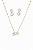Conjunto Cristal Amalfi - Banhado em Ouro18k - Imagem 1