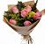 Meia duzia rosa rosas no Kraft - Imagem 1
