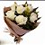 Meia duzia rosas brancas no Kraft - Imagem 1