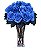 Jarra de vidro de rosas azuis - Imagem 1