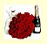 Urso com 24 rosas vermelhas + chandon baby - Imagem 1