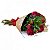 Rosas Vermelhas com Folhagens Nobres - Imagem 1