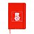 Caderneta Emborrachada Grande Vermelha Personalizada kit 10un - Imagem 1