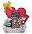 Presente De Amor - Para Namorada / Namorado - Kit Cesta Com Almofada, Caneca E Cartão + Chocolate Ferrero Collection - Imagem 1