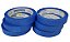 Kit Com 6 Fita Crepe Colorida 18mm X 30m Fitas Adesivas Cor:Azul - Imagem 3