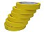 Kit Com 6 Fita Crepe Colorida 18mm X 30m Fitas Adesivas Amarelo - Imagem 1