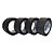 Kit De Fita Crepe Adesiva Larga Preta 4 Rolos 48mm X 50m - Imagem 1