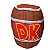 Almofada Geek Barril DK Jogo Donkey Kong 37x42 cm Presente - Imagem 1