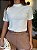 T-SHIRT GOLA ALTA LISA - OFF WHITE - Imagem 3
