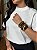 T-SHIRT GOLA ALTA LISA - OFF WHITE - Imagem 2