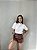 T-SHIRT GOLA ALTA LISA - OFF WHITE - Imagem 3