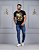 CAMISETA MASCULINA LEAO DOURADO - PRETO - Imagem 3