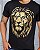 CAMISETA MASCULINA LEAO DOURADO - PRETO - Imagem 2