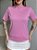 T-SHIRT GOLA ALTA LISA - ROSA BEBÊ - Imagem 3