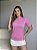 T-SHIRT GOLA ALTA LISA - ROSA BEBÊ - Imagem 4