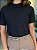 T-SHIRT GOLA ALTA LISA - PRETO - Imagem 2