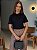 T-SHIRT GOLA ALTA LISA - PRETO - Imagem 1