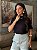T-SHIRT GOLA ALTA LISA - PRETO - Imagem 1