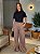 T-SHIRT GOLA ALTA LISA - PRETO - Imagem 4