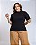 T-SHIRT GOLA ALTA LISA - PRETO - Imagem 2