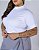 T-SHIRT GOLA ALTA LISA - BRANCO - Imagem 3