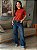 T-SHIRT GOLA ALTA LISA - TERRACOTA - Imagem 4