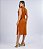 VESTIDO MIDI CAVADO LISO - CARAMELO - Imagem 4