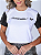 T-SHIRT ILUMINADA (MANGA PAETE PRETO) - BRANCO - Imagem 2