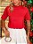 T-SHIRT GOLA ALTA LISA - VERMELHO - Imagem 2