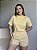 T-SHIRT GOLA ALTA LISA - AMARELO BEBE - Imagem 1