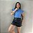 T-SHIRT MUSCLE TEE - AZUL JEANS - Imagem 1