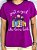 T-SHIRT JUST A GIRL LIVROS C/GLITTER - ROXO - Imagem 2
