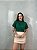 T-SHIRT GOLA ALTA LISA - VERDE INTENSO - Imagem 1