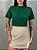 T-SHIRT GOLA ALTA LISA - VERDE INTENSO - Imagem 3