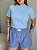 T-SHIRT GOLA ALTA LISA - AZUL CEU - Imagem 4