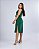 VESTIDO MIDI CAVADO LISO - VERDE INTENSO - Imagem 4