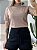 T-SHIRT GOLA ALTA LISA - MOCACCINO - Imagem 2