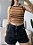 REGATA CROPPED LISTRADO - CARAMELO - Imagem 2