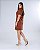 VESTIDO GOLA ALTA - MARROM - Imagem 4