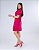 VESTIDO GOLA ALTA - ROSA CARMIM - Imagem 7