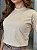 T-SHIRT GOLA ALTA LISA - BEGE DUNAS - Imagem 3