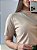 T-SHIRT GOLA ALTA LISA - BEGE DUNAS - Imagem 4