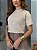 T-SHIRT GOLA ALTA LISA - BEGE DUNAS - Imagem 5