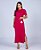 VESTIDO MAITÊ LISO DE ALGODÃO COM BOLSO - ROSA CARMIM - Imagem 4