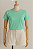T-SHIRT MANGA DOBRADA - VERDE ACQUA - Imagem 1