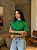 T-SHIRT GOLA ALTA LISA - VERDE BANDEIRA - Imagem 1